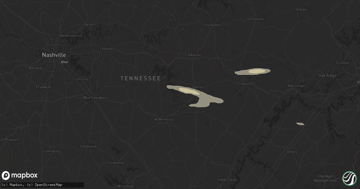 Hail Map in Walling, TN on October 13, 2024 - HailTrace