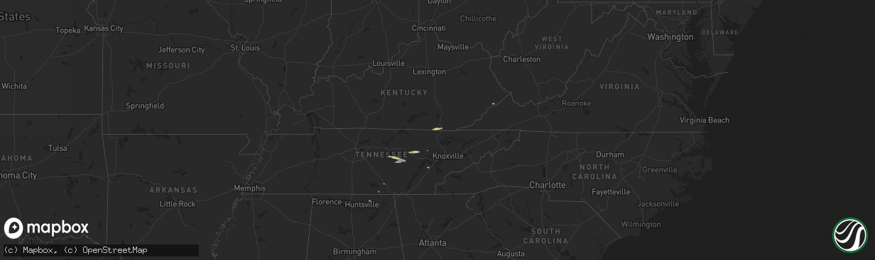 Hail map on October 13, 2024