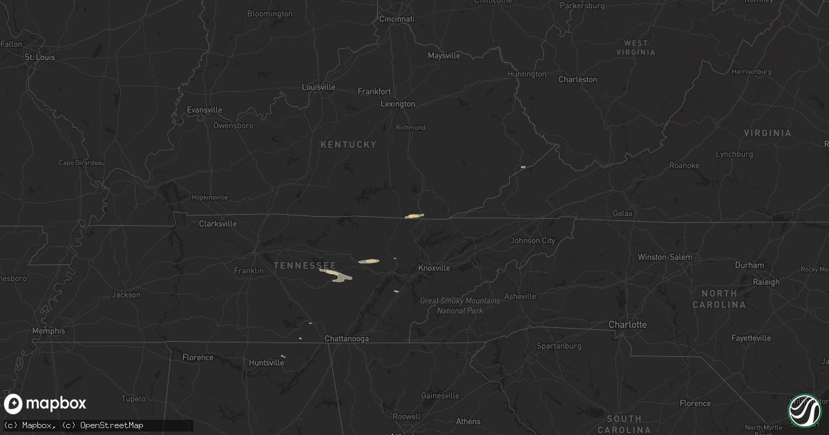 Hail map on October 13, 2024