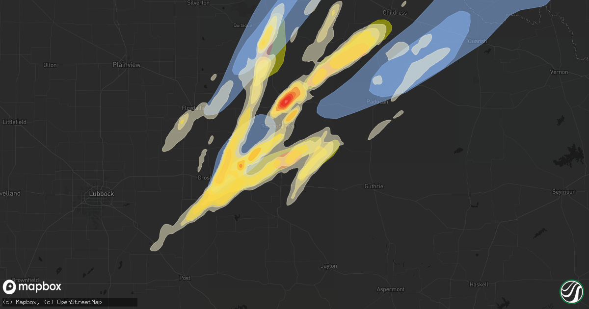 Hail map in Afton, TX on October 13, 2026