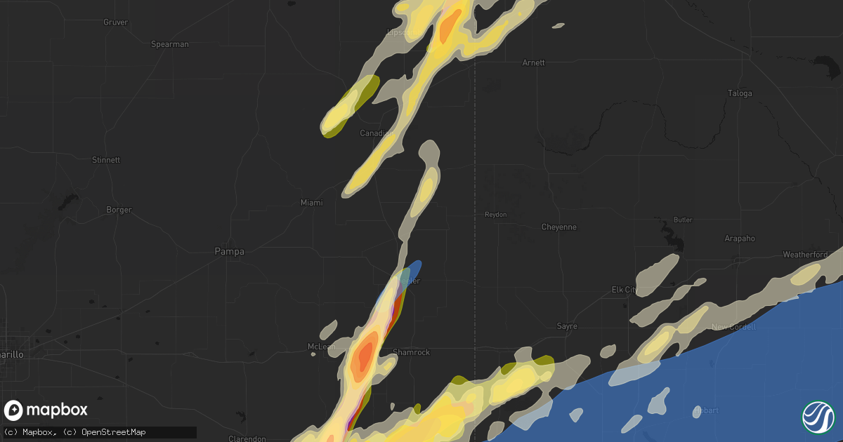Hail map in Briscoe, TX on October 13, 2026