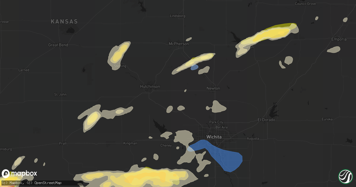 Hail map in Burrton, KS on October 13, 2026