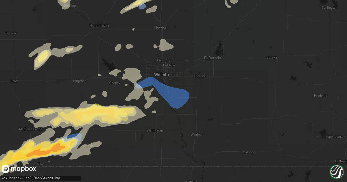 Hail map in Derby, KS on October 13, 2026