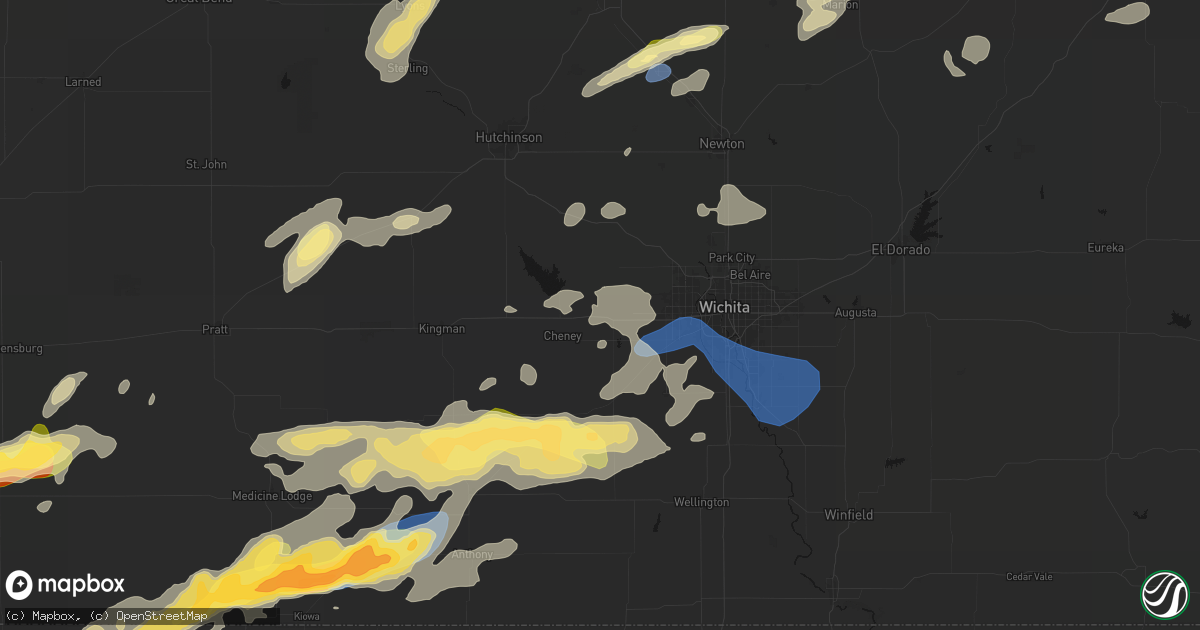 Hail map in Garden Plain, KS on October 13, 2026