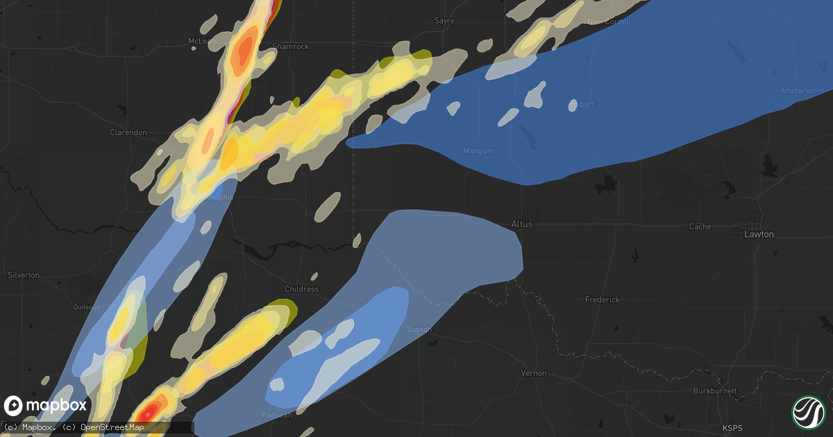 Hail map in Gould, OK on October 13, 2026