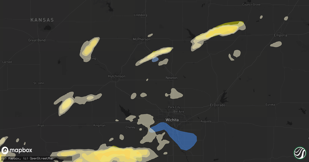 Hail map in Halstead, KS on October 13, 2026