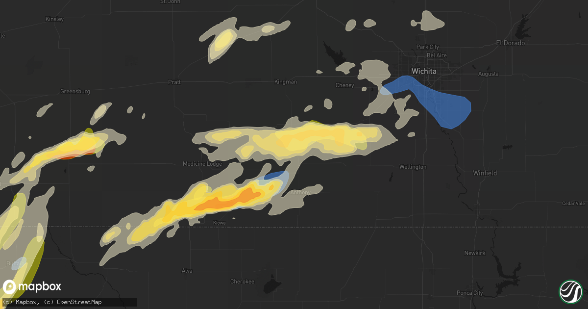 Hail map in Harper, KS on October 13, 2026
