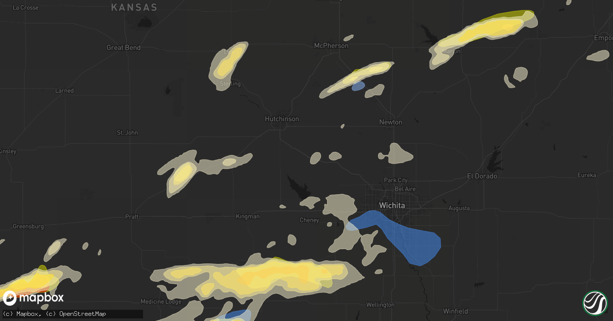 Hail map in Haven, KS on October 13, 2026