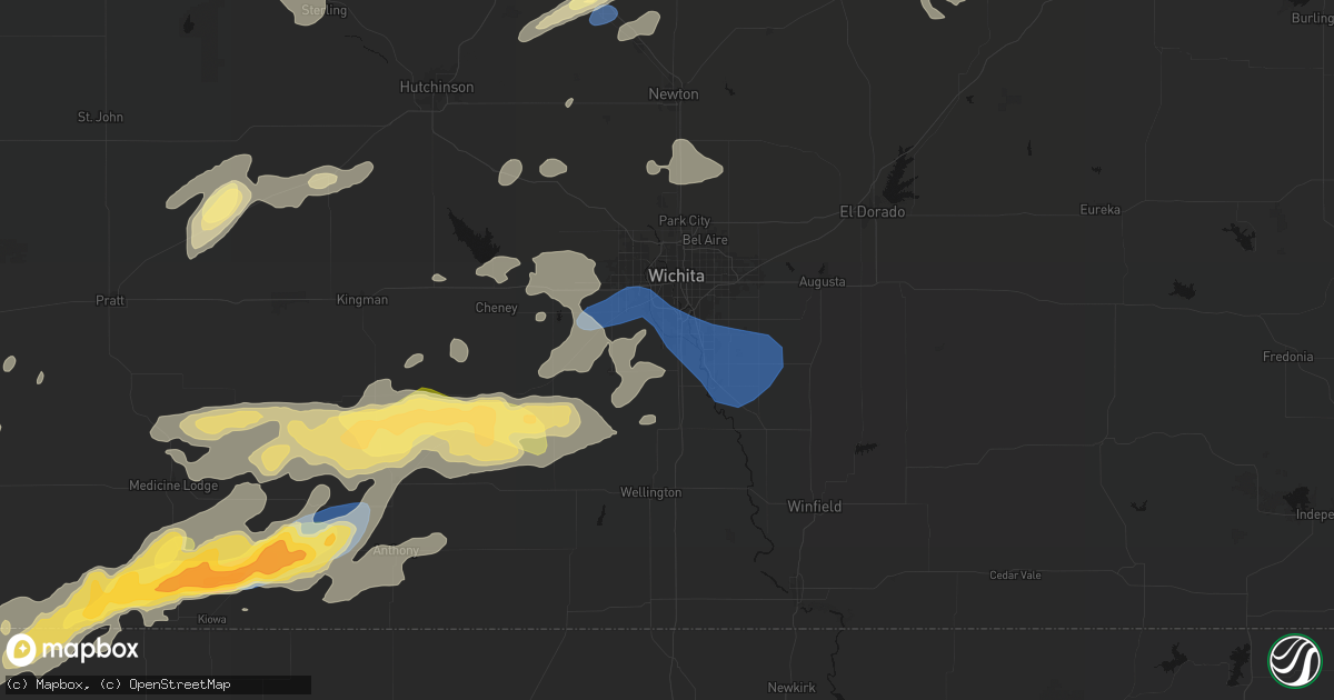 Hail map in Haysville, KS on October 13, 2026