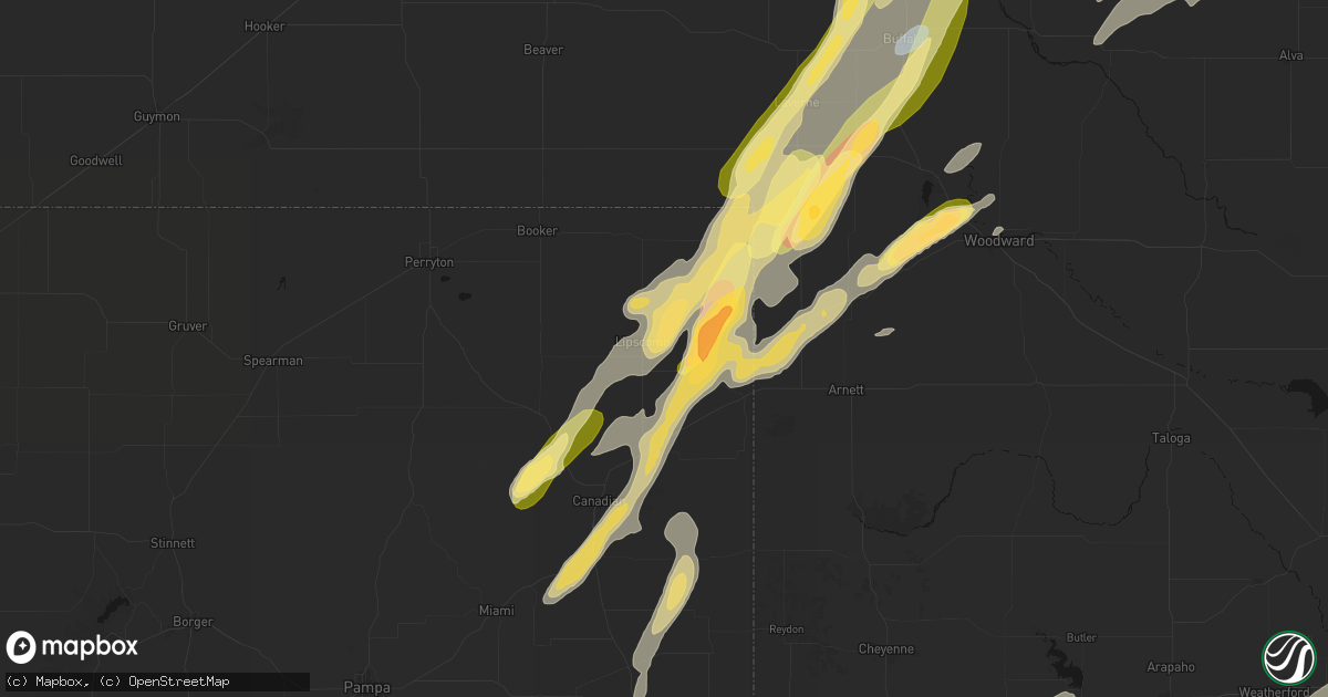Hail map in Lipscomb, TX on October 13, 2026