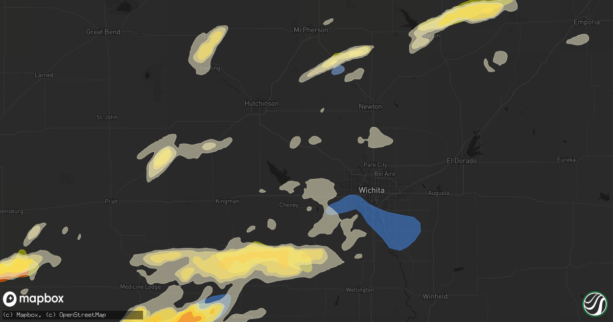 Hail map in Mount Hope, KS on October 13, 2026