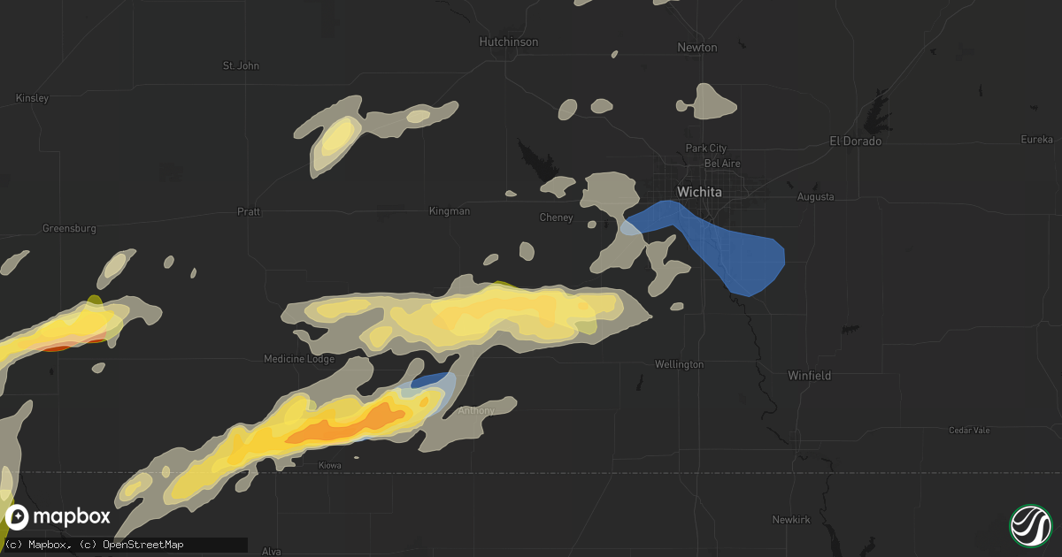 Hail map in Norwich, KS on October 13, 2026