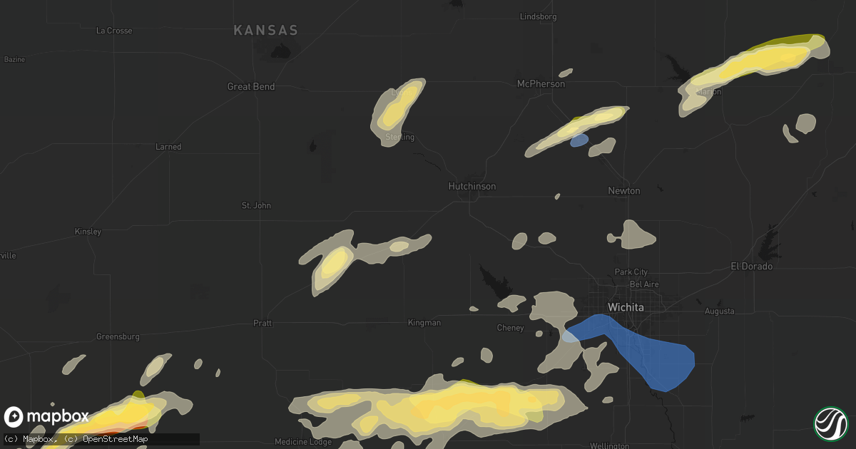 Hail map in Partridge, KS on October 13, 2026