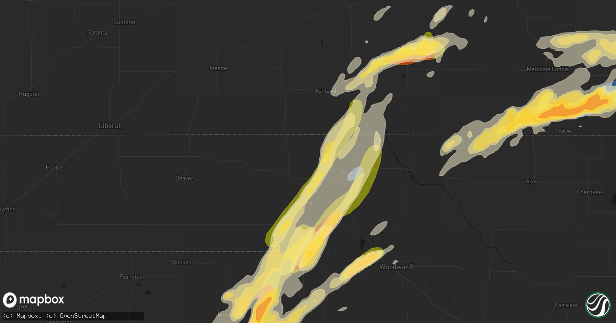 Hail map in Rosston, OK on October 13, 2026
