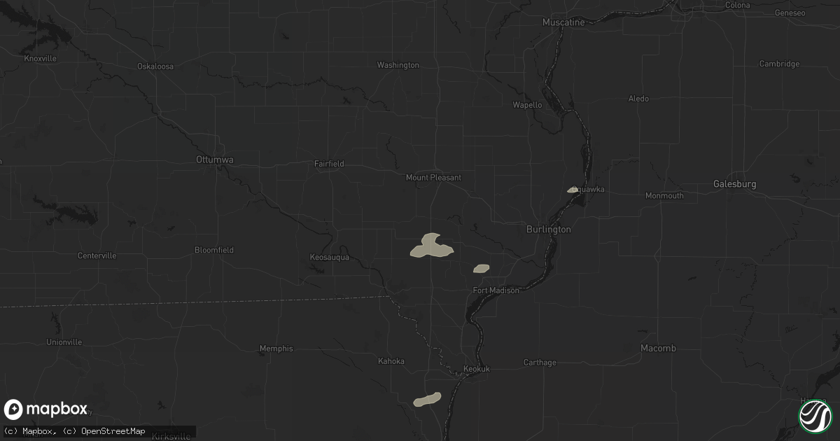 Hail map in Salem, IA on October 13, 2026