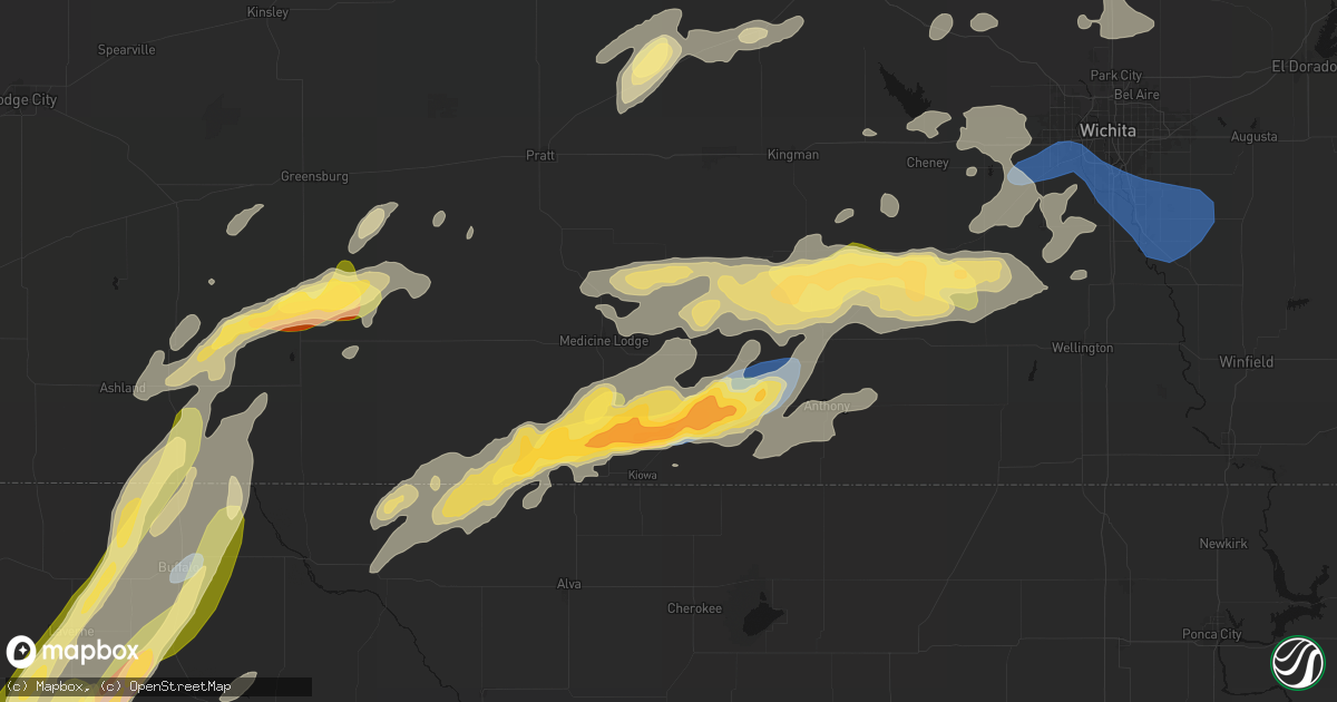 Hail map in Sharon, KS on October 13, 2026