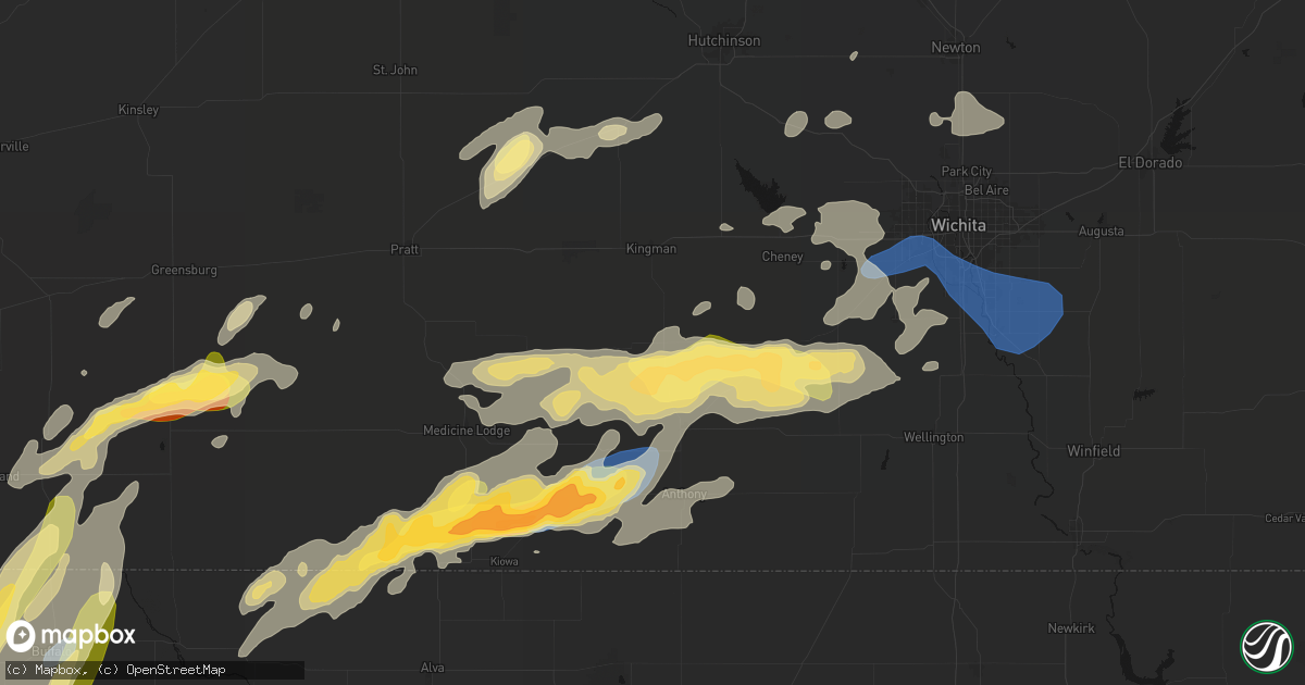 Hail map in Spivey, KS on October 13, 2026