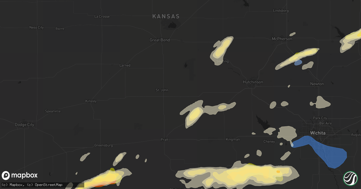 Hail map in Stafford, KS on October 13, 2026