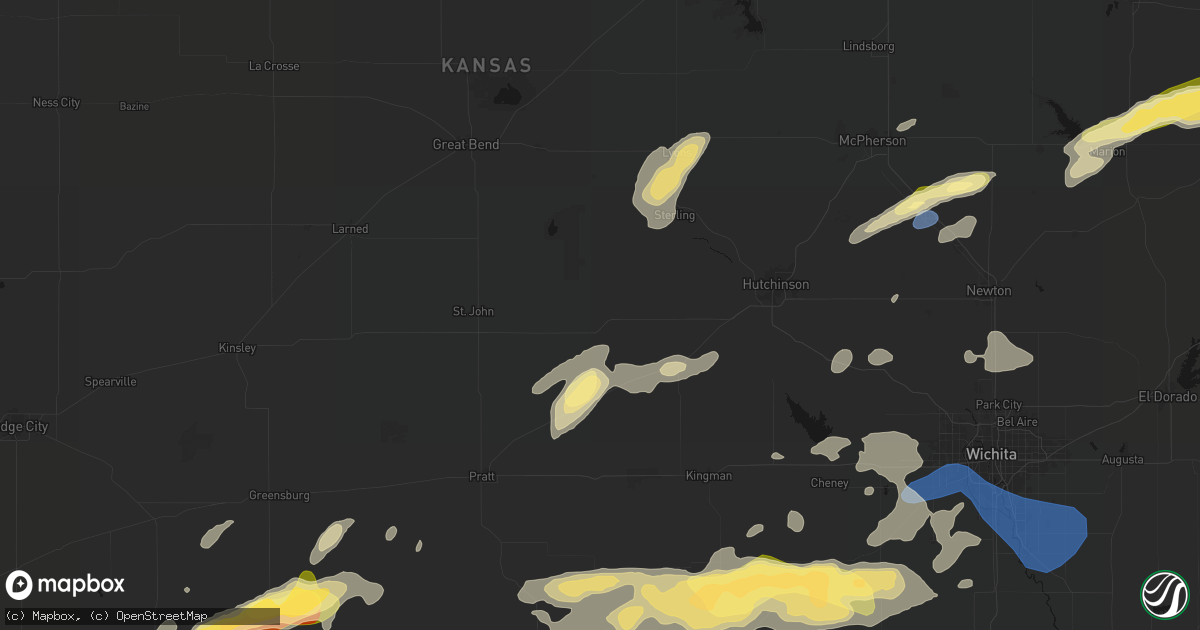 Hail map in Sylvia, KS on October 13, 2026