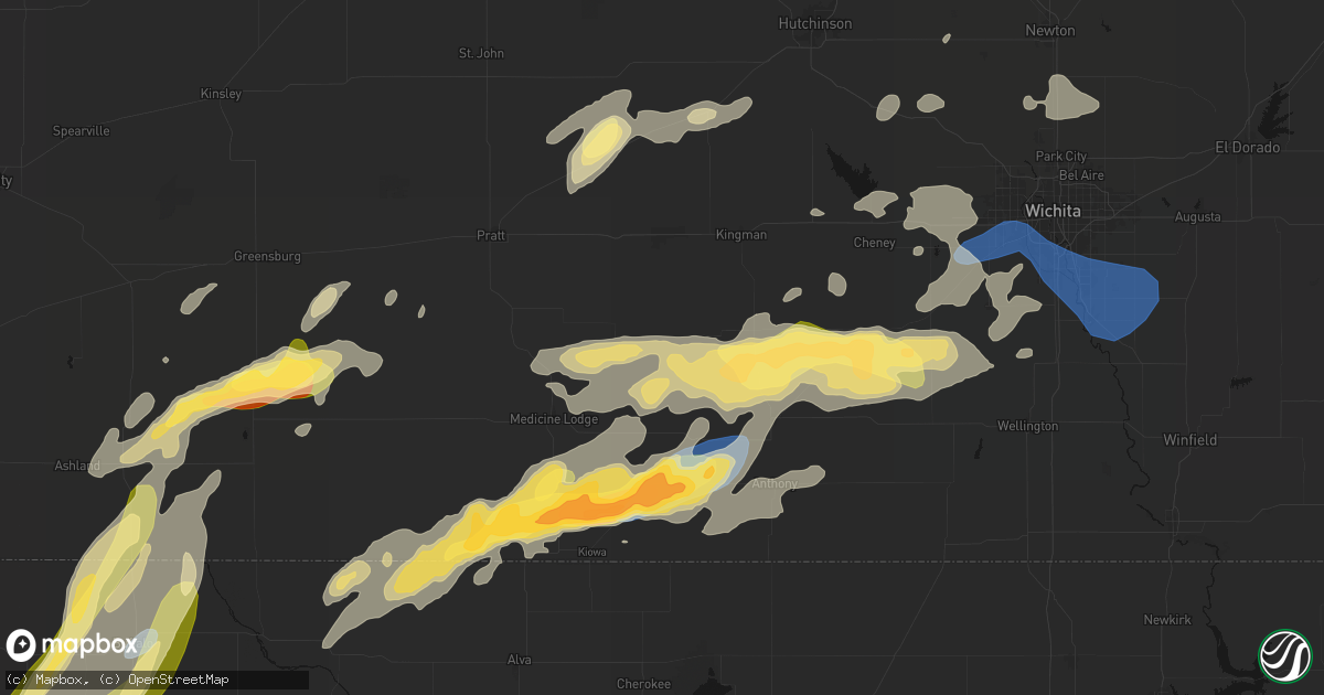 Hail map in Zenda, KS on October 13, 2026