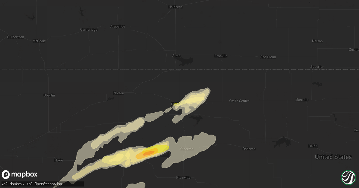 Hail map in Phillipsburg, KS on October 14, 2013