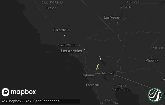 Hail map preview on 10-14-2015