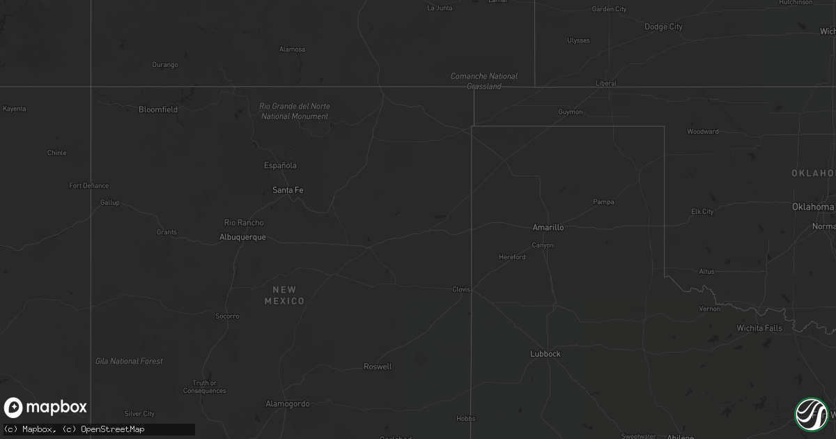 Hail map on October 14, 2016