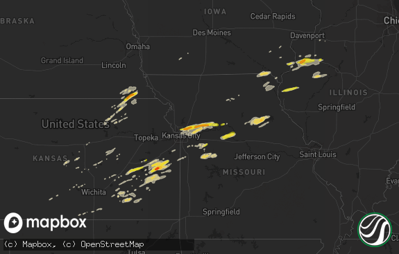 Hail map preview on 10-14-2017