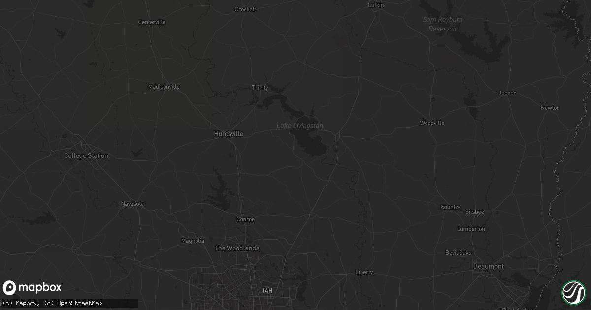 Hail map in Coldspring, TX on October 14, 2024