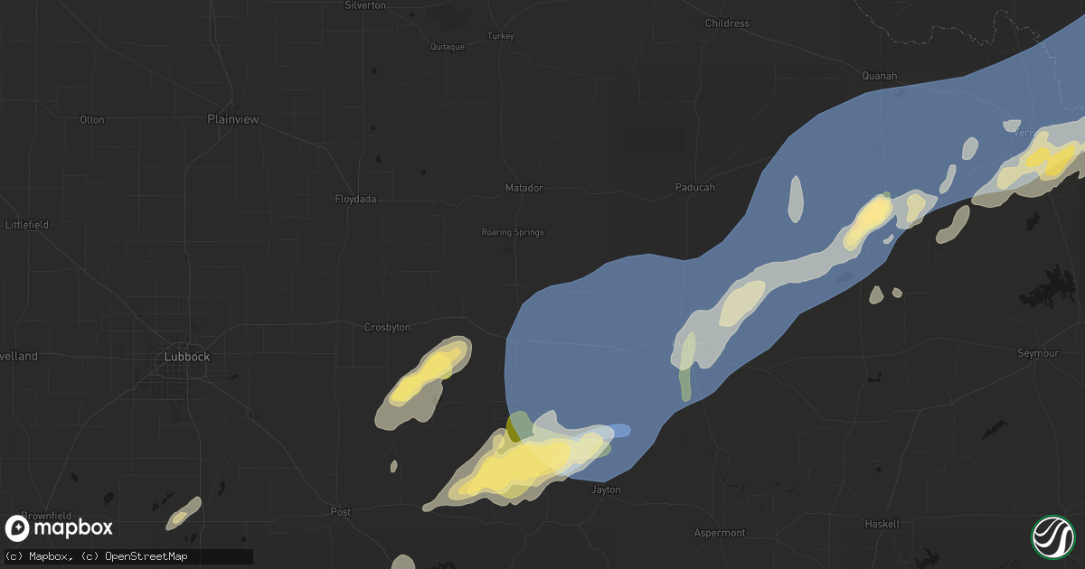 Hail map in Afton, TX on October 14, 2026