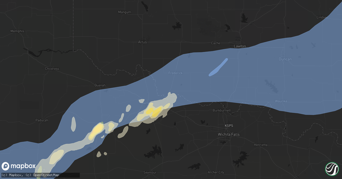 Hail map in Davidson, OK on October 14, 2026