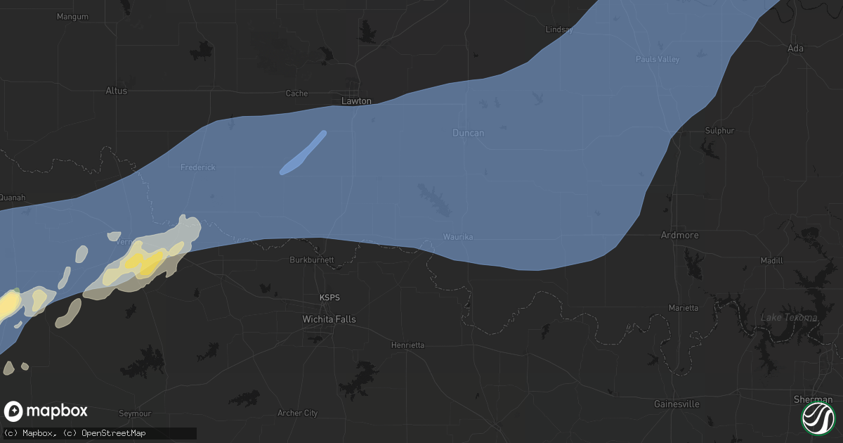 Hail map in Hastings, OK on October 14, 2026