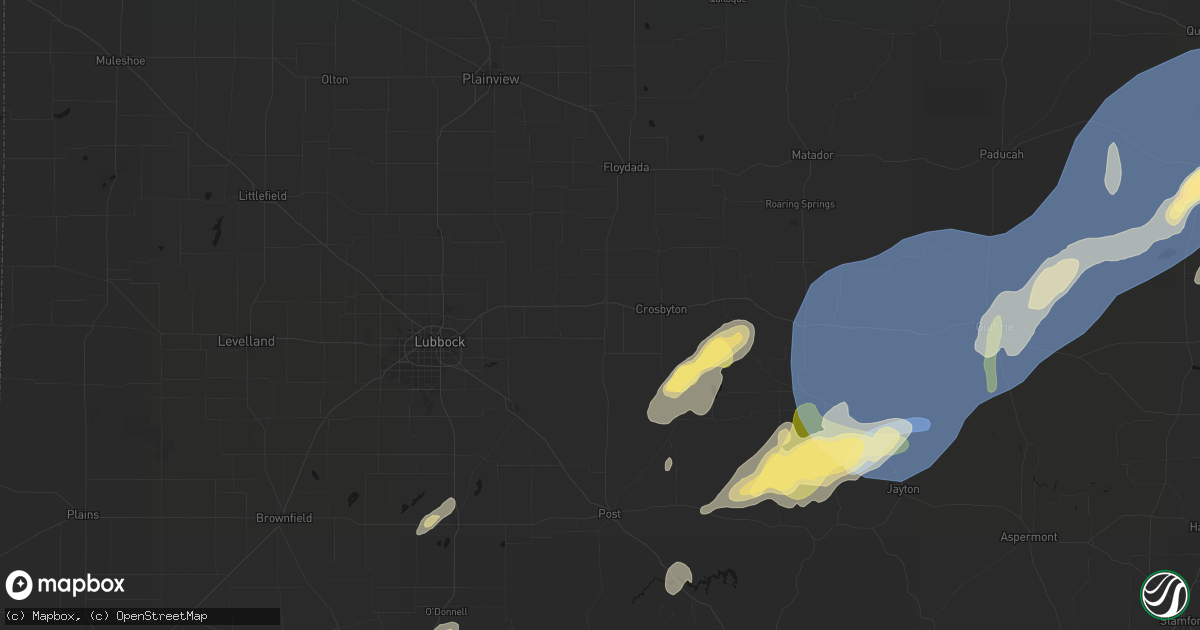 Hail map in Ralls, TX on October 14, 2026