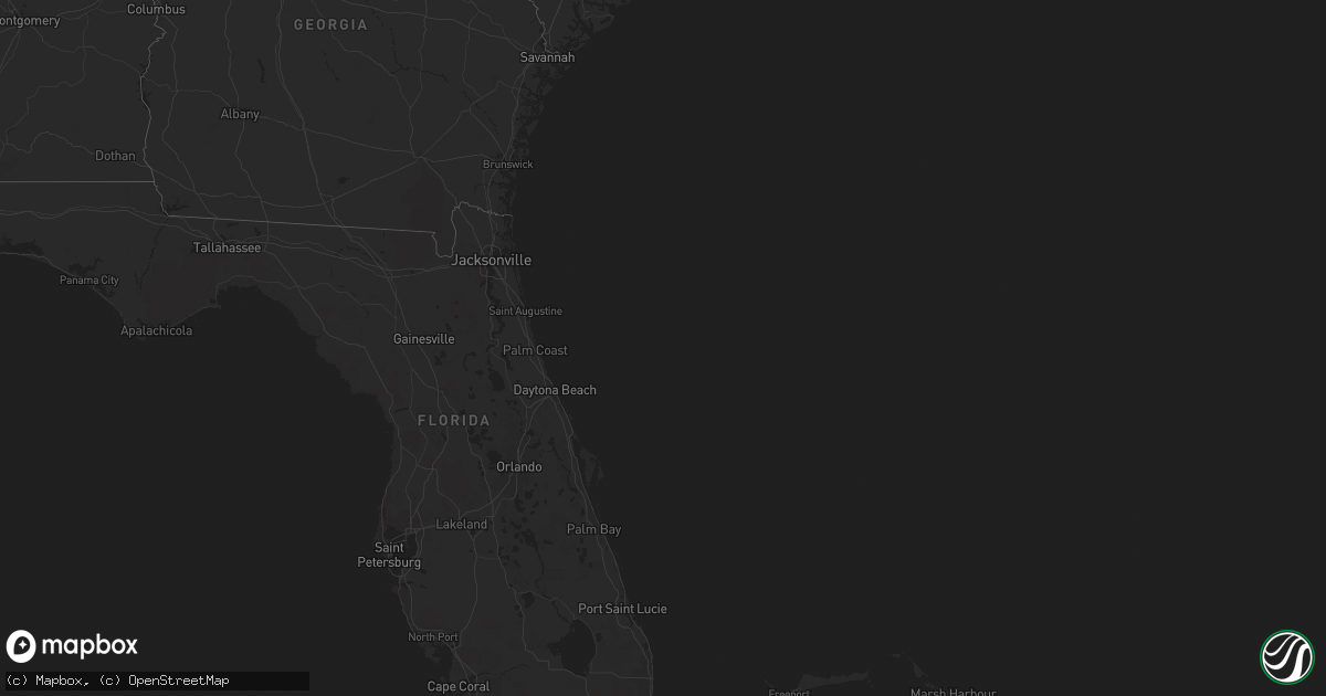 Hail map on October 15, 2012