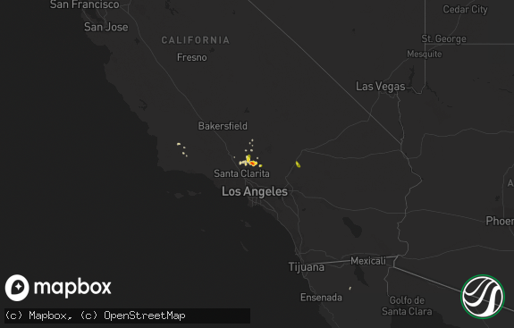 Hail map preview on 10-15-2015