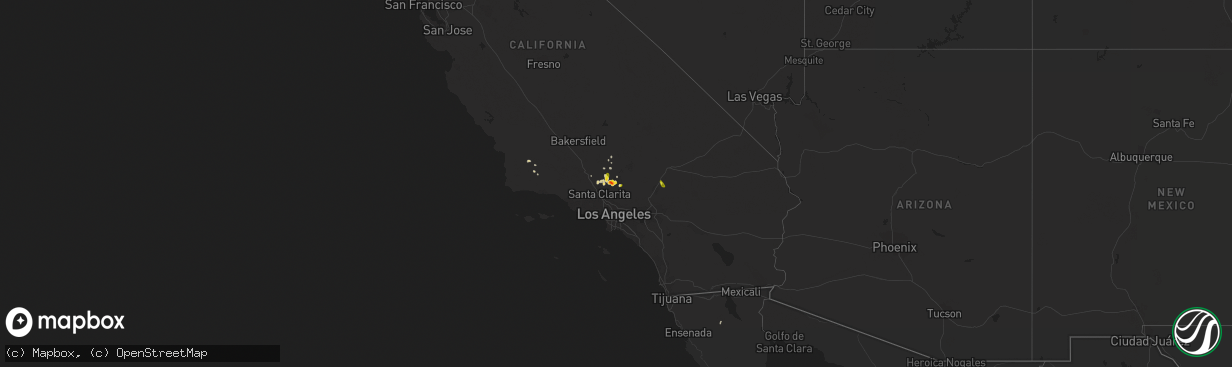 Hail map on October 15, 2015