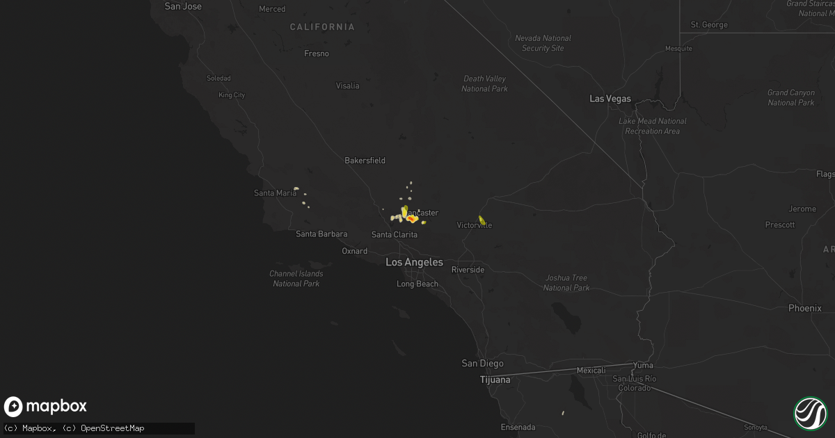 Hail map on October 15, 2015