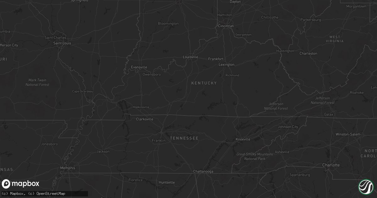 Hail map on October 15, 2016