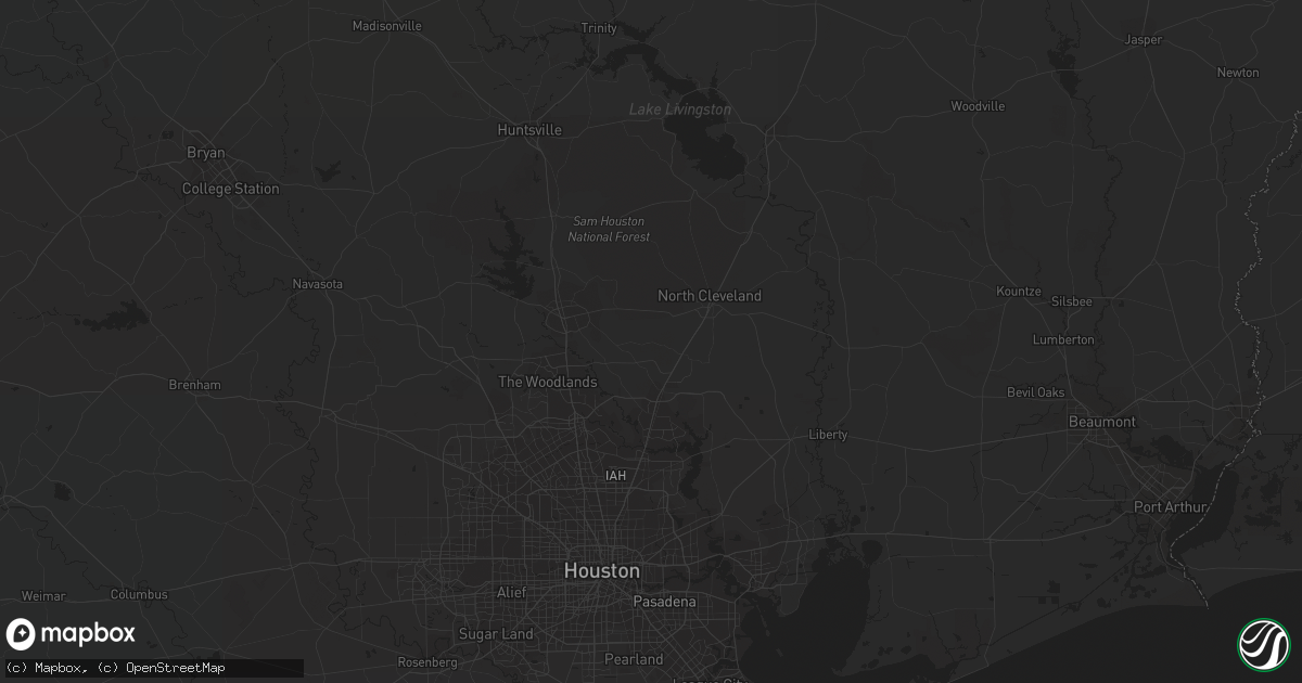 Hail map in Washington, LA on October 15, 2018