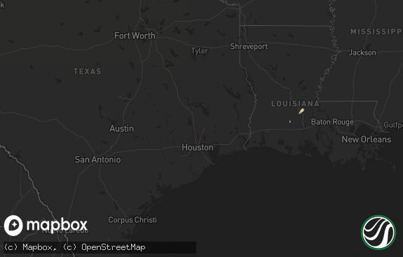 Hail map preview on 10-15-2018