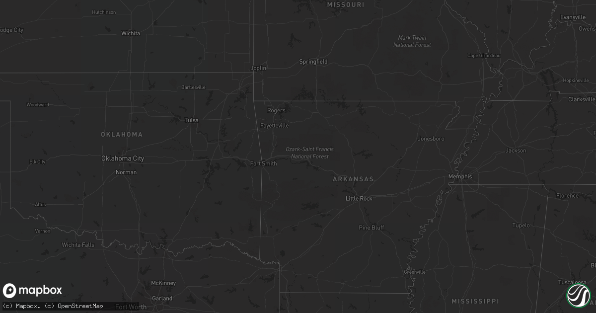 Hail map on October 16, 2015