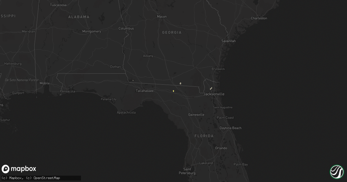 Hail map on October 16, 2017