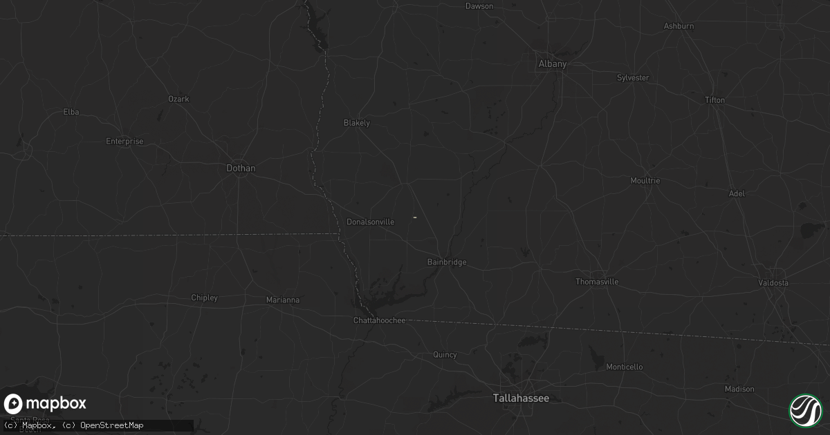 Hail map in Colquitt, GA on October 16, 2018