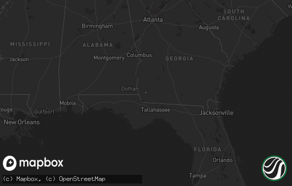 Hail map preview on 10-16-2018