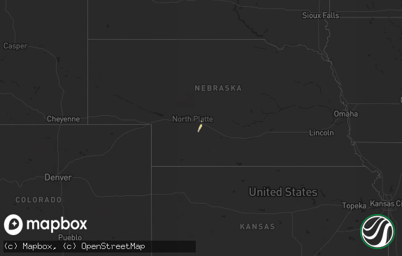 Hail map preview on 10-16-2025