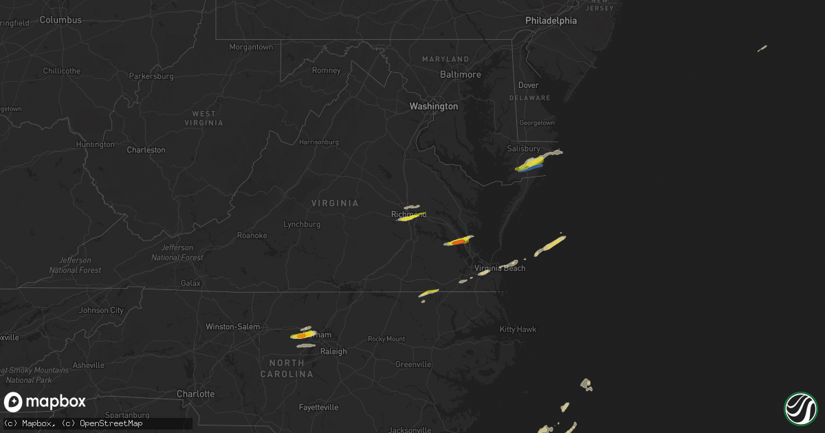 Hail map on October 17, 2022