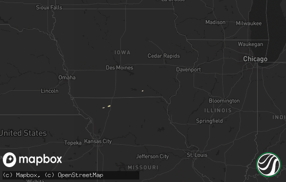 Hail map preview on 10-17-2025
