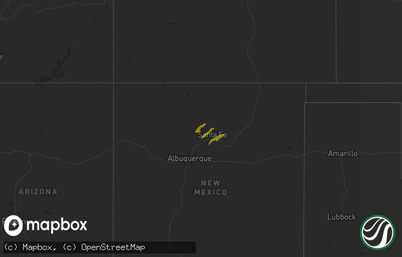 Hail map preview on 10-18-2012