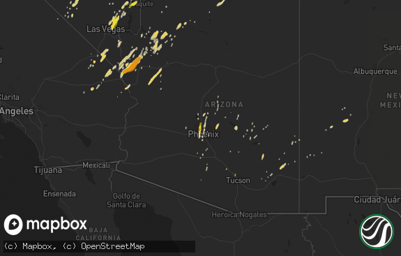 Hail map preview on 10-18-2015