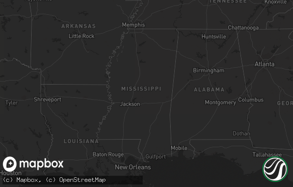 Hail map preview on 10-18-2019